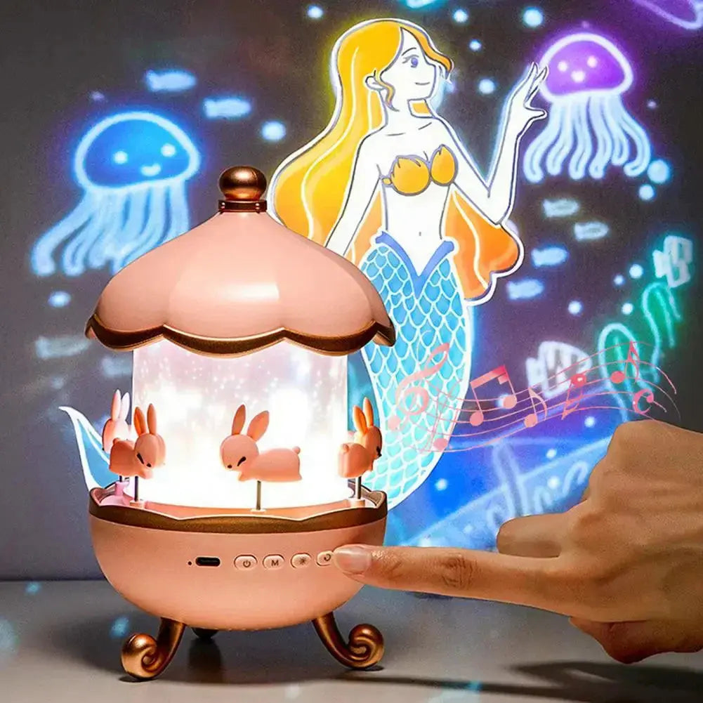 Bunny Carousel Projector Night Light